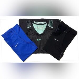 Nike Pro Combat Dri Fit Compression Bundle of 3